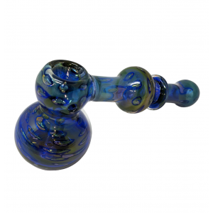 7" Wavy Air Trap Bubble Hammer Bubbler Hand Pipe - [ZD7-S]